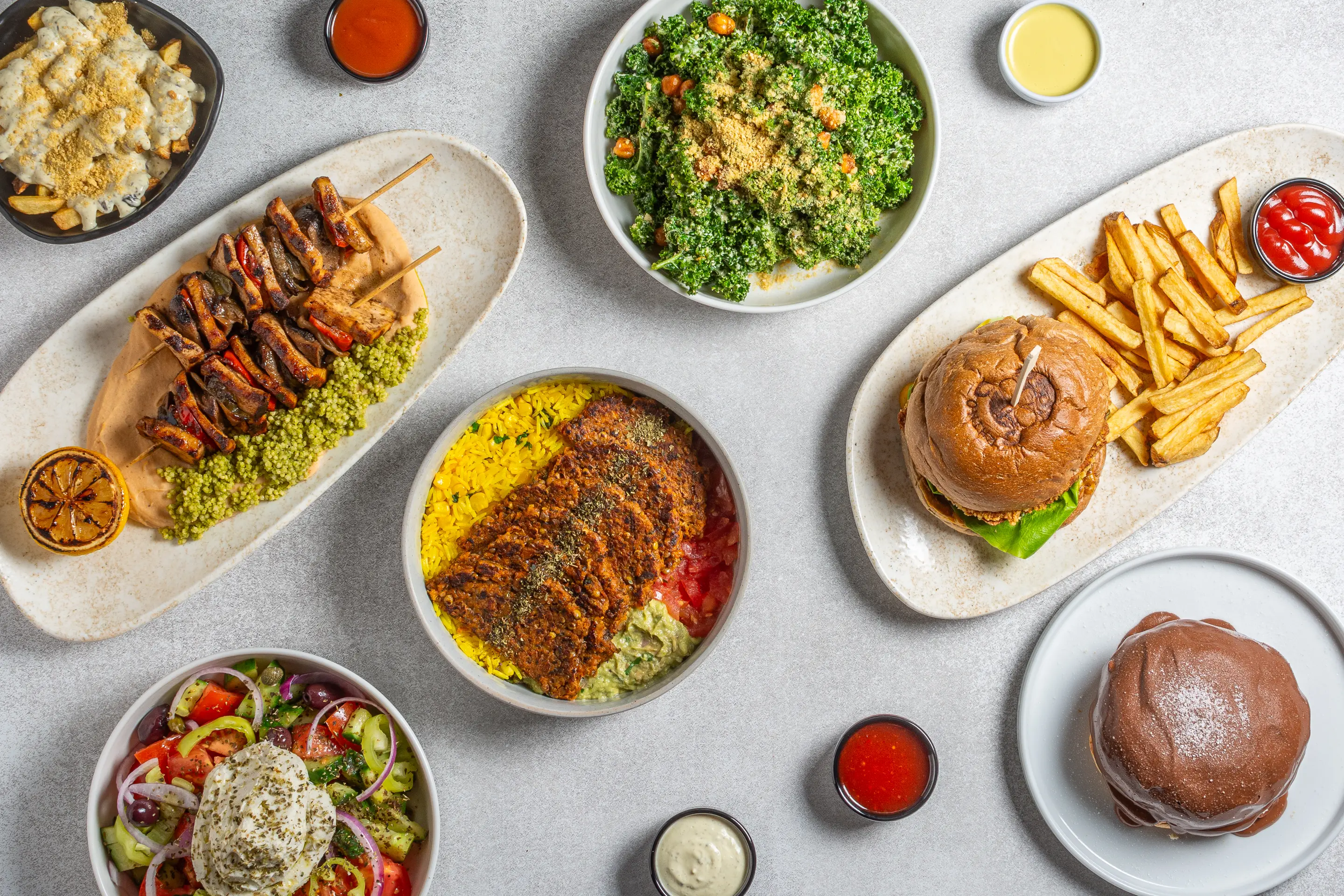 Rhino Vegan Food spread